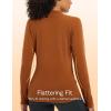 imagebaleaf Womens Thermal Tops Winter Long Sleeve Shirts Warm Base Layer Running Gear Mock Neck Clothes WorkoutBrown