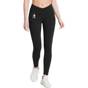 imagebaleaf Womens Fleece Lined Leggings with Zipper Pockets Thermal Water Resistant Winter Hiking Pants High WaistedBlack