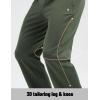 imagebaleaf Mens Fleece Lined Pants Winter Open Bottom Sweatpants Thermal Athletic Pants with 3 PocketsArmy Green
