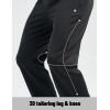 imagebaleaf Mens Fleece Lined Pants Winter Open Bottom Sweatpants Thermal Athletic Pants with 3 PocketsBlack