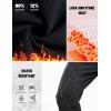 imagebaleaf Mens Fleece Lined Pants Winter Open Bottom Sweatpants Thermal Athletic Pants with 3 PocketsBlack