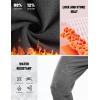 imagebaleaf Mens Fleece Lined Pants Winter Open Bottom Sweatpants Thermal Athletic Pants with 3 PocketsDark Gray