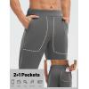 imagebaleaf Mens Fleece Lined Pants Winter Open Bottom Sweatpants Thermal Athletic Pants with 3 PocketsDark Gray
