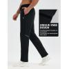 imagebaleaf Mens Fleece Lined Running Pants Winter Thermal Track Pants Zipper Pocket Water Resistant Athletic Workout HikingBlack Water Resistant