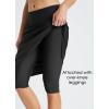 imagebaleaf Womens 28quot Midi Length Long Swim Skirts with Legging Modest High Waisted Tankini Skirt Bottom UPF 50Black