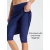 imagebaleaf Womens 28quot Midi Length Long Swim Skirts with Legging Modest High Waisted Tankini Skirt Bottom UPF 50Dark Blue