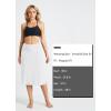 imagebaleaf Womens 28quot Midi Length Long Swim Skirts with Legging Modest High Waisted Tankini Skirt Bottom UPF 50White