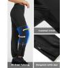 imagebaleaf Womens Athletic Pants Quick Dry Joggers Water Resistant Lightweight Cycling Hiking Ankle Zipper Pockets UPF 50Black