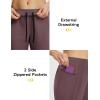 imagebaleaf Womens Athletic Pants Quick Dry Joggers Water Resistant Lightweight Cycling Hiking Ankle Zipper Pockets UPF 50Dark Brown