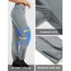 imagebaleaf Womens Athletic Pants Quick Dry Joggers Water Resistant Lightweight Cycling Hiking Ankle Zipper Pockets UPF 50Dark Gray