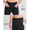 imagebaleaf Mens Fleece Lined Joggers Winter Athletic Sweatpants Thermal Hiking Workout Running Pants with Zipper PocketsBlack
