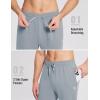 imagebaleaf Mens Fleece Lined Joggers Winter Athletic Sweatpants Thermal Hiking Workout Running Pants with Zipper PocketsGrey