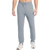 imagebaleaf Mens Fleece Lined Joggers Winter Athletic Sweatpants Thermal Hiking Workout Running Pants with Zipper PocketsGrey