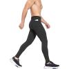 imagebaleaf Mens Winter Running Tights Thermal Cycling Pants Water Resistant Fleece Leggings Zipper Pockets Cold Weather GearBlack