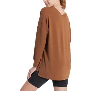 imagebaleaf Womens Long Sleeve Workout Tops Yoga Athletic Shirts Loose Fit Lightweight Gym Casual Lounge