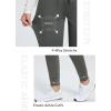 imagebaleaf Womens Fleece Lined Pants WaterResistant Sweatpants Winter Thermal Ski Hiking Running JoggersLight Grey