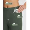 imagebaleaf Womens Golf Pant Winter Fleece Lined Pants with Belt Loops Pockets Travel Work CasualE Army Green