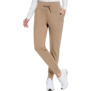 imagebaleaf Womens Fleece Lined Pants WaterResistant Sweatpants Winter Thermal Ski Hiking Running JoggersBrown