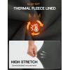 imagebaleaf Mens Fleece Lined Running Tights Thermal Leggings Cold Weather Compression Pants Cycling Hiking WorkoutDark Gray