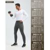 imagebaleaf Mens Fleece Lined Running Tights Thermal Leggings Cold Weather Compression Pants Cycling Hiking WorkoutDark Gray