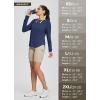 imageBALEAF Womens Sun Shirts UPF 50 Long Sleeve Hiking Tops Lightweight Quick Dry UV Protection Outdoor ClothingClassic Navy
