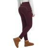 imagebaleaf Womens Thick Fleece Lined Leggings Winter Warm Thermal High Waisted Tummy Control Snow Ski PantsWine Red