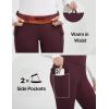 imagebaleaf Womens Thick Fleece Lined Leggings Winter Warm Thermal High Waisted Tummy Control Snow Ski PantsWine Red
