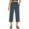imagebaleaf Womens Capri Pants Wide Leg Plus Size UPF50 Lightweight Quick Dry Pants Casual Loose Sweatpants Hiking Walking21 Caprisgrey