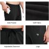 imagebaleaf Mens Sweatpants Yoga Lounge Cotton Pajama Pants Casual Open Bottom Straight Leg Stretchy Sweat Pants with PocketsAblack