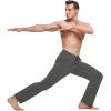 imagebaleaf Mens Sweatpants Yoga Lounge Cotton Pajama Pants Casual Open Bottom Straight Leg Stretchy Sweat Pants with PocketsAgray