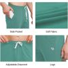 imagebaleaf Mens Sweatpants Yoga Lounge Cotton Pajama Pants Casual Open Bottom Straight Leg Stretchy Sweat Pants with PocketsAmisty Green