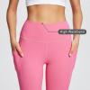 imagebaleaf Womens Leggings with Pockets Black Tummy Control Workout High Waisted Athletic 78 Ultra Soft Gym Yoga Ankle PantsHot Pink