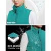 imagebaleaf Womens Running Puffer Vest Lightweight Winter Warm Vests Water Resistant Sleeveless Puffer JacketsGreen