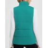 imagebaleaf Womens Running Puffer Vest Lightweight Winter Warm Vests Water Resistant Sleeveless Puffer JacketsGreen