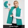 imagebaleaf Womens Running Puffer Vest Lightweight Winter Warm Vests Water Resistant Sleeveless Puffer JacketsGreen
