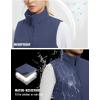 imagebaleaf Womens Running Puffer Vest Lightweight Winter Warm Vests Water Resistant Sleeveless Puffer JacketsNavy Blue
