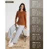 imagebaleaf Womens Thermal Long Sleeve Shirts Fleece Lined Tops Winter Cold Weather Running Gear Base LayerBrown1