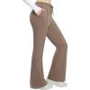 imagebaleaf Womens Fleece Lined Flare Sweatpants with Pockets Ladies Sweat Pants Drawstring Bootcut Bell Bottom DanceTan