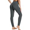 imagebaleaf Womens Leggings with Pockets Black Tummy Control Workout High Waisted Athletic 78 Ultra Soft Gym Yoga Ankle PantsDark Gray