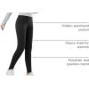 imagebaleaf Winter Clothing for Women Leggings Fleece Lined Tights Thermal Warm Thick Yoga Pants Cold Weather GearBlackblack