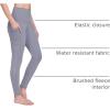 imagebaleaf Winter Clothing for Women Leggings Fleece Lined Tights Thermal Warm Thick Yoga Pants Cold Weather GearBlue Ice