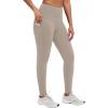 imagebaleaf Winter Clothing for Women Leggings Fleece Lined Tights Thermal Warm Thick Yoga Pants Cold Weather GearKhaki