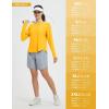 imagebaleaf Womens Long Sleeve Running Shirts Lightweight Stretchy Workout Athletic Yoga Tops with Curved Hem Thumb LoopYellow