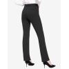 imagebaleaf Womens Yoga Dress Pants Stretchy Work Slacks Business Casual Straight LegBootcut Pull on Trousers w 4 PocketsBlack