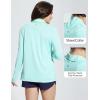 imagebaleaf Womens Long Sleeve Sun Shirts UPF 50 Lightweight Open Front Cardigan with Pockets Beach Cover Up SPF Sun WrapGreenlong Sleeve