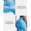 imagebaleaf Womens 18quot High Waisted Swim Pants Long Swim Capris UPF50 Swimsuit with Liner and PocketsBlue