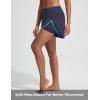 imagebaleaf Womens 5quot Swim Shorts High Waisted 2 in 1 Board Shorts Quick Dry Swimming Bottom with Pockets UPF 50Navy Blue