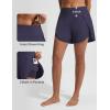 imagebaleaf Womens 5quot Swim Shorts High Waisted 2 in 1 Board Shorts Quick Dry Swimming Bottom with Pockets UPF 50Navy Blue
