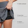 imagebaleaf Womens Swim Shorts Bottoms High Waisted Board Shorts Tummy Control Flowy Swimsuit Bathing Suit with LinerDark Grey