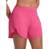 imagebaleaf Womens 5quot Swim Shorts High Waisted 2 in 1 Board Shorts Quick Dry Swimming Bottom with Pockets UPF 50Pink